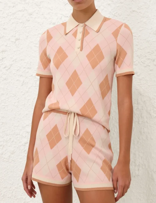 Acacia Argyle Knit Polo