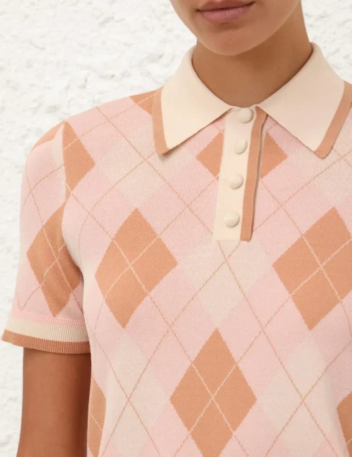 Acacia Argyle Knit Polo