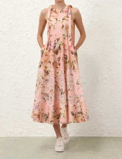 Acacia Broderie Midi Dress