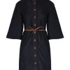 Acacia Denim Mini Shirt Dress