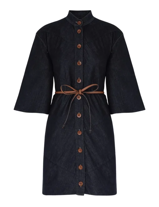 Acacia Denim Mini Shirt Dress
