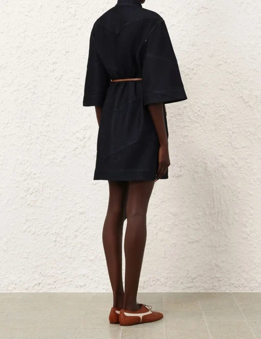 Acacia Denim Mini Shirt Dress