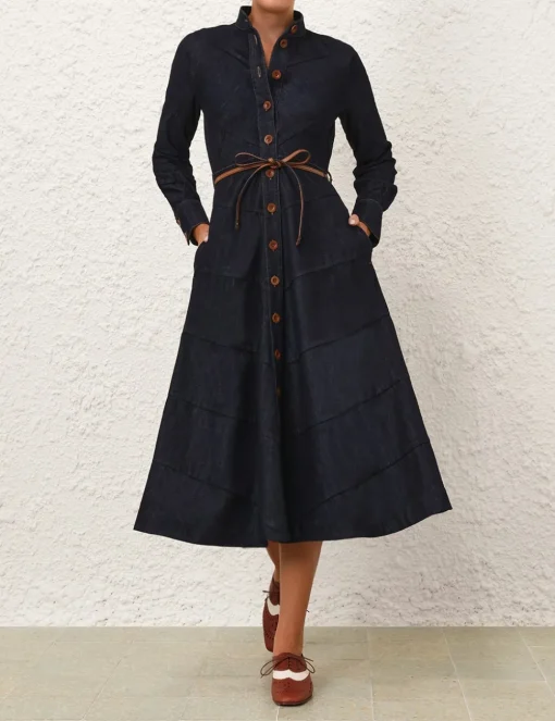 Acacia Denim Shirt Dress