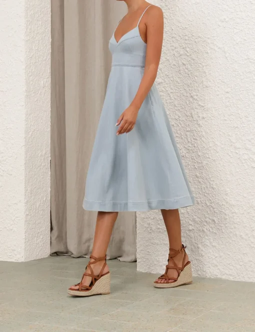 Acacia Denim Swing Dress