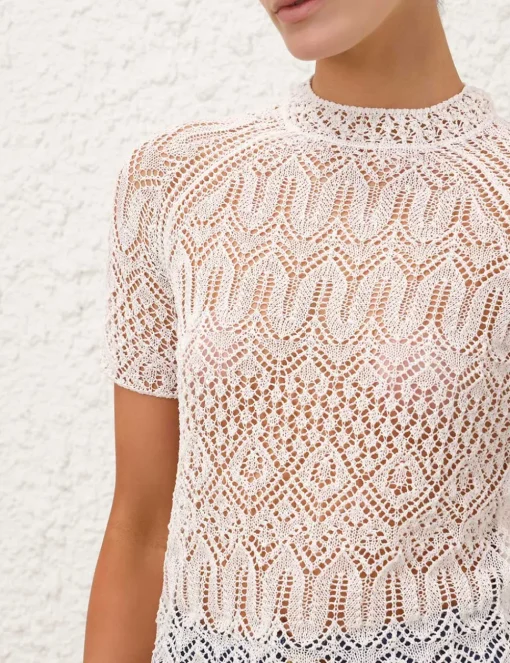 Acacia Lace Knit Tee