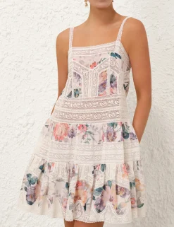 Acacia Lace Trim Mini Dress