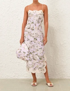 Acacia Scallop Midi Dress