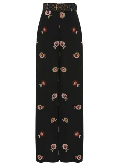 Belted Wide Leg Pant