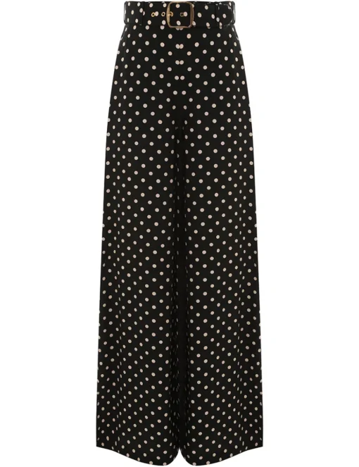 Belted Wide Leg Pant