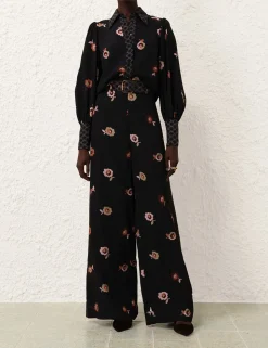 Belted Wide Leg Pant