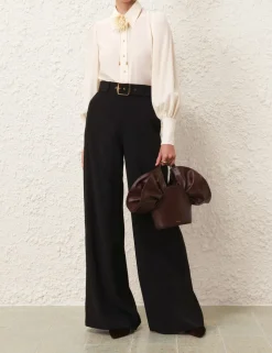 Belted Wide Leg Pant
