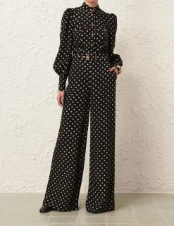 Belted Wide Leg Pant