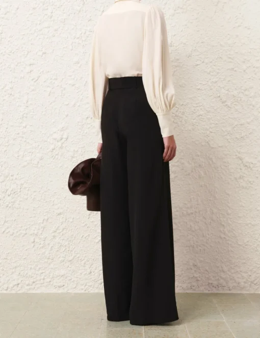 Belted Wide Leg Pant