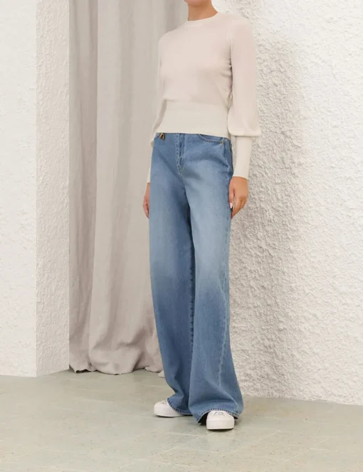 Blouson Cashmere Sweater