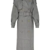 Check Trench Coat