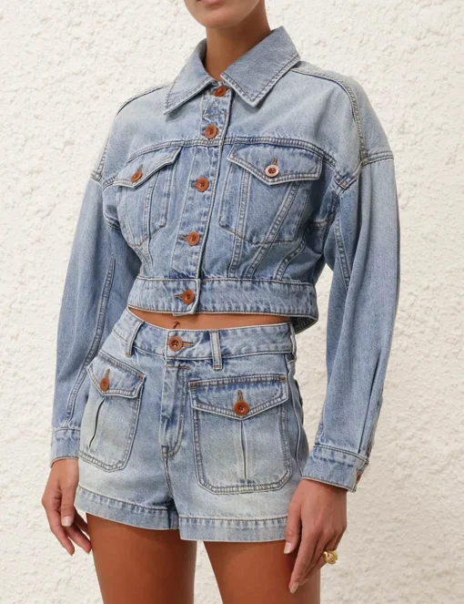 Cropped Denim Jacket