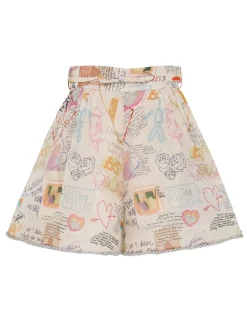 Crush Belted Tuck Skort