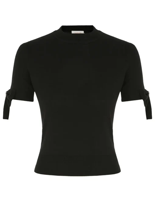 Crush Bow Embellished Top