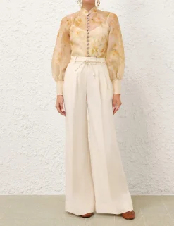 Crush Buttoned Blouse