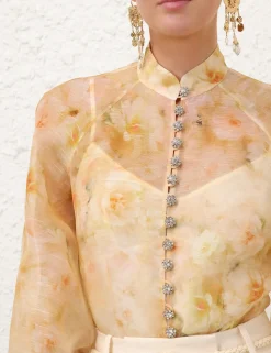 Crush Buttoned Blouse