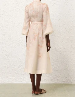 Crush Buttoned Midi Dress