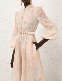 Crush Buttoned Midi Dress