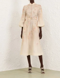 Crush Buttoned Midi Dress