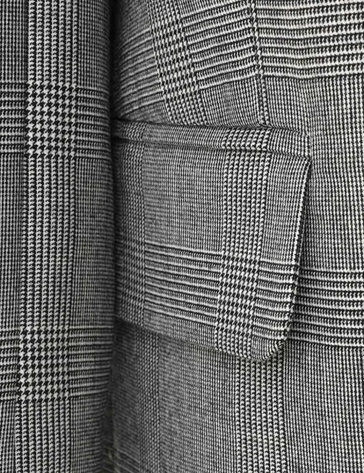 Crush Check Oversized Jacket