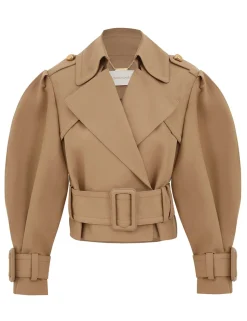 Crush Cropped Trench Coat