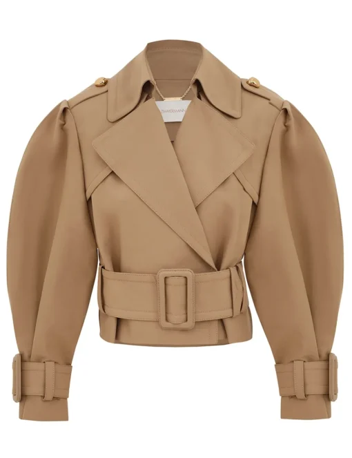Crush Cropped Trench Coat
