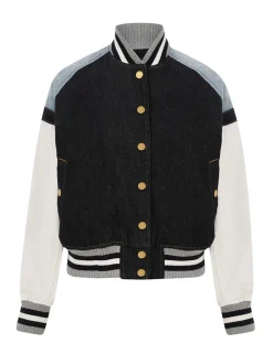 Crush Denim Bomber Jacket