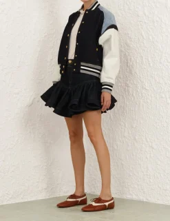 Crush Denim Bomber Jacket