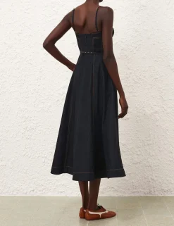 Crush Denim Corset Dress