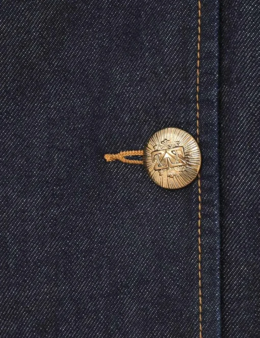 Crush Denim Trench Coat
