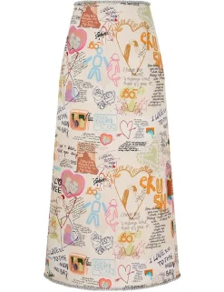 Crush Embellished Midi Skirt