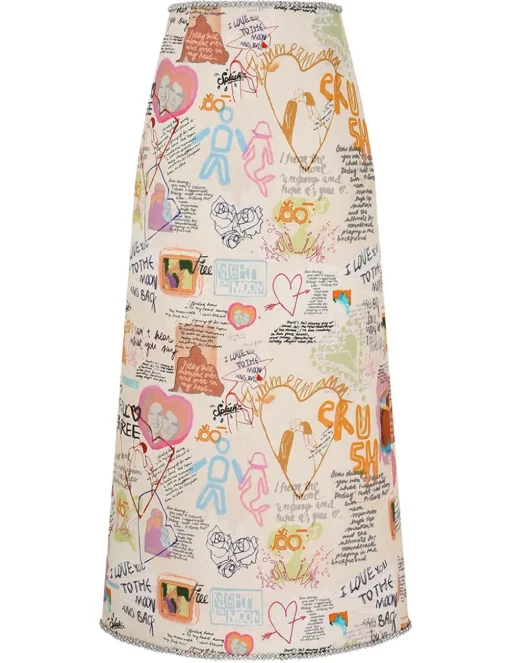 Crush Embellished Midi Skirt