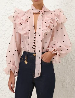 Crush Embroidered Blouse