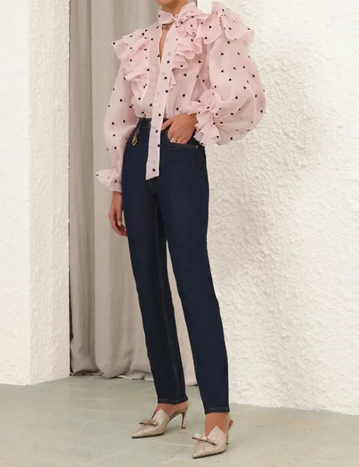 Crush Embroidered Blouse