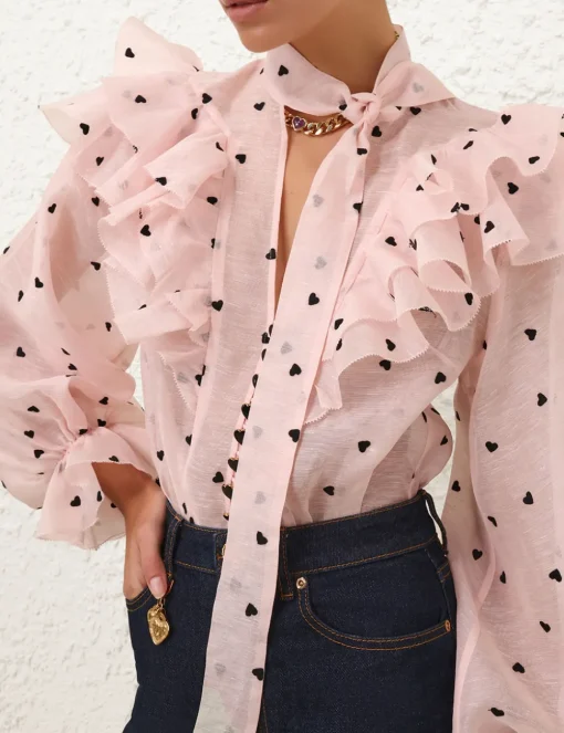 Crush Embroidered Blouse