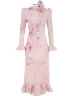 Crush Flower Midi Dress