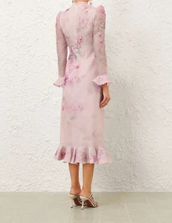 Crush Flower Midi Dress