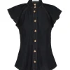 Crush Flutter Sleeve Shirt