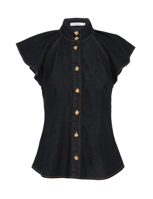 Crush Flutter Sleeve Shirt