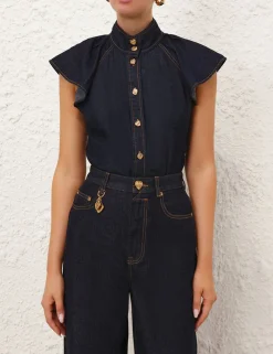 Crush Flutter Sleeve Shirt
