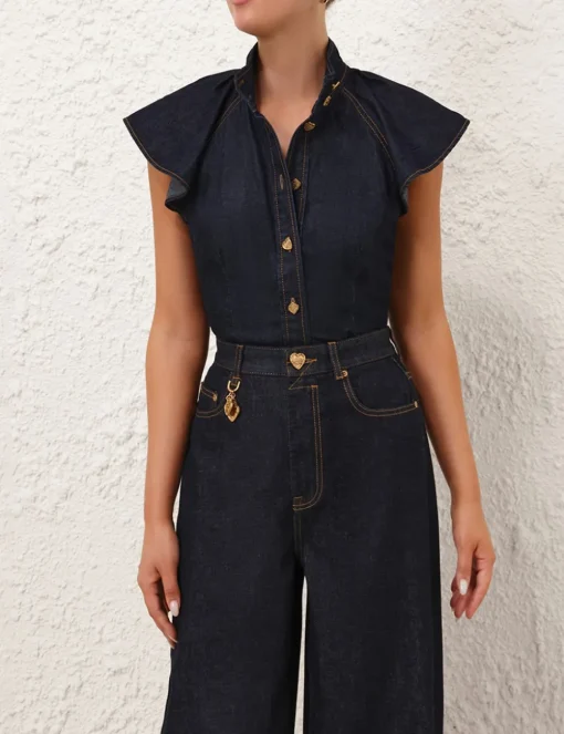 Crush Flutter Sleeve Shirt
