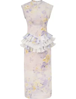 Crush Frill Midi Dress