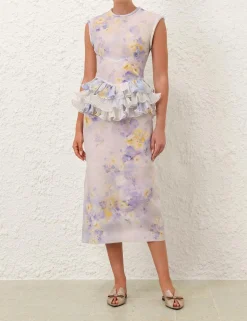 Crush Frill Midi Dress