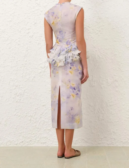Crush Frill Midi Dress