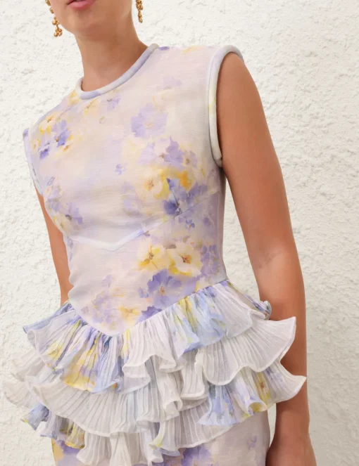 Crush Frill Midi Dress