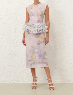 Crush Frill Midi Dress